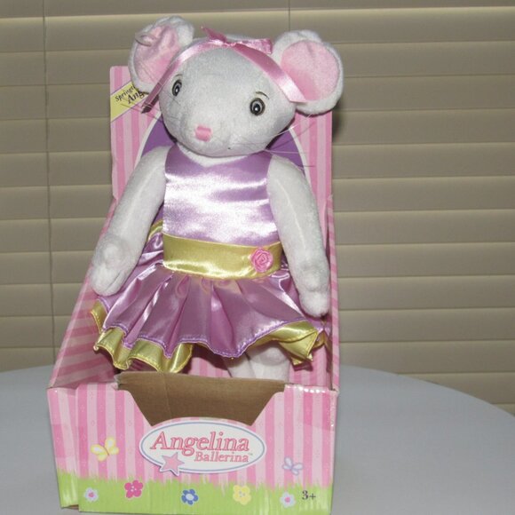 Angelina Ballerina Plush Doll in Springtime Lavender Dress | HIT Entertainment - Picture 3 of 5